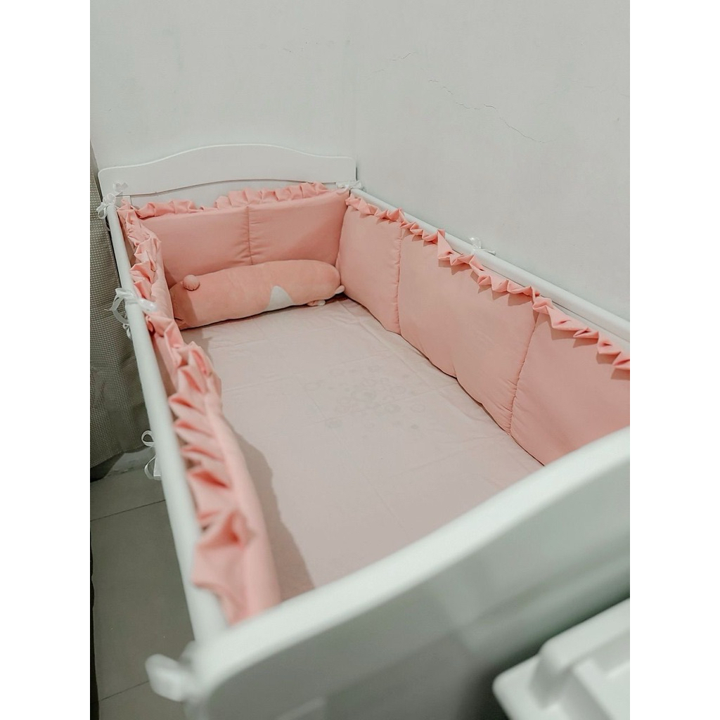 Bumper pinggiran box bayi pelindung box bayi bantalan box bayi-Bumper Baby Box