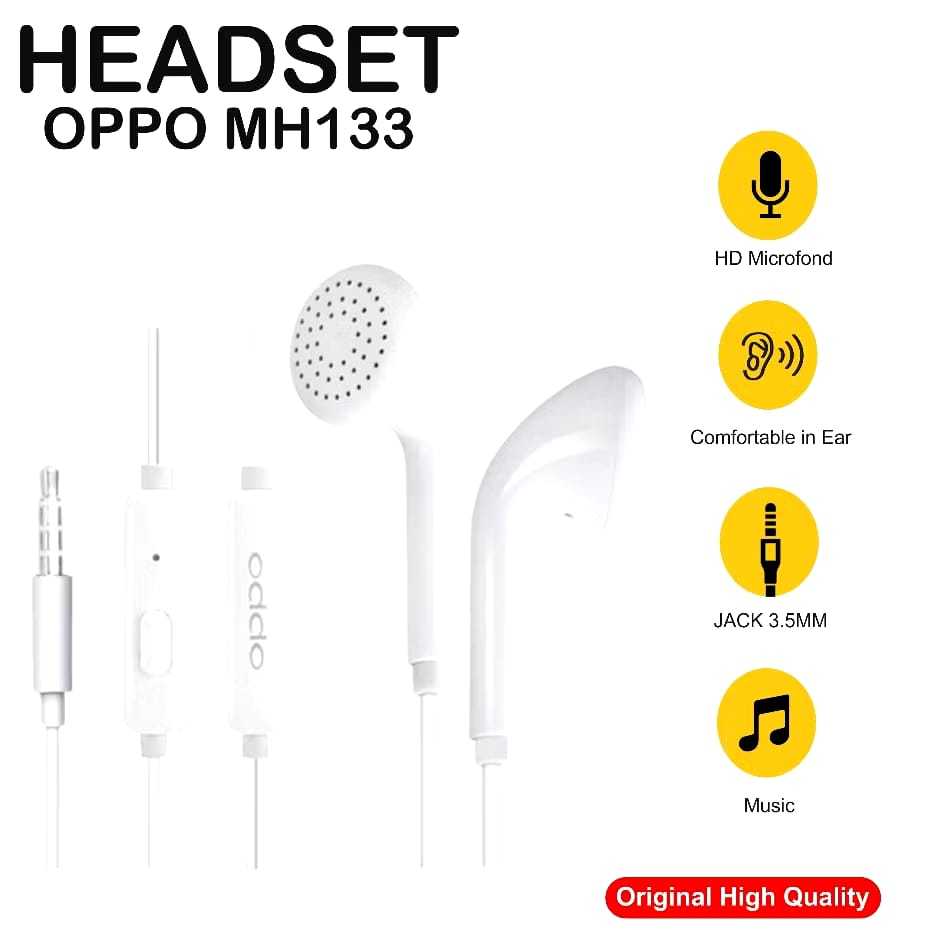 Headset Oppo Original 100% Earphone Oppo