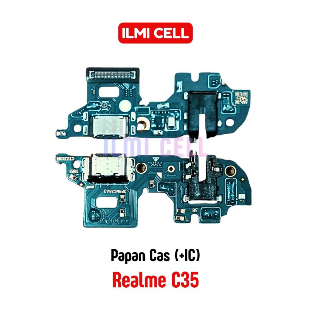 PAPAN KONEKTOR CAS MIC REALME C35 ORI