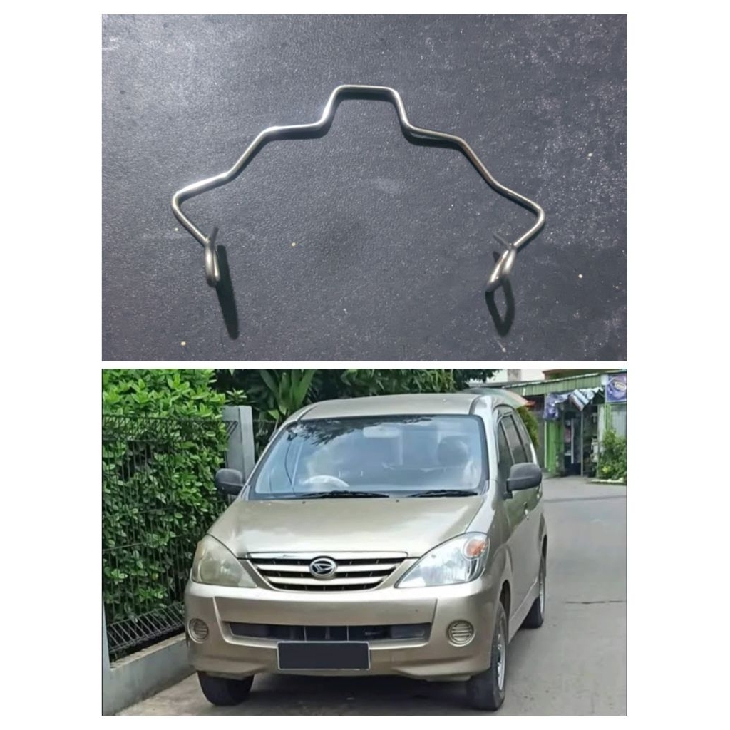 klip kawat lampu H4 + baut kawat lampu depan mobil / seling bohlam headlamp avanza