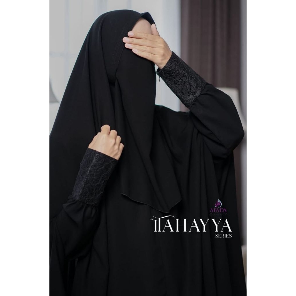 GAMIS TAHAYYA BY AFADA | GAMIS BAHAN JETBLACK | GAMSI SATU SET BAHAN JETBLACK | GAMIS SATU SET JILBA