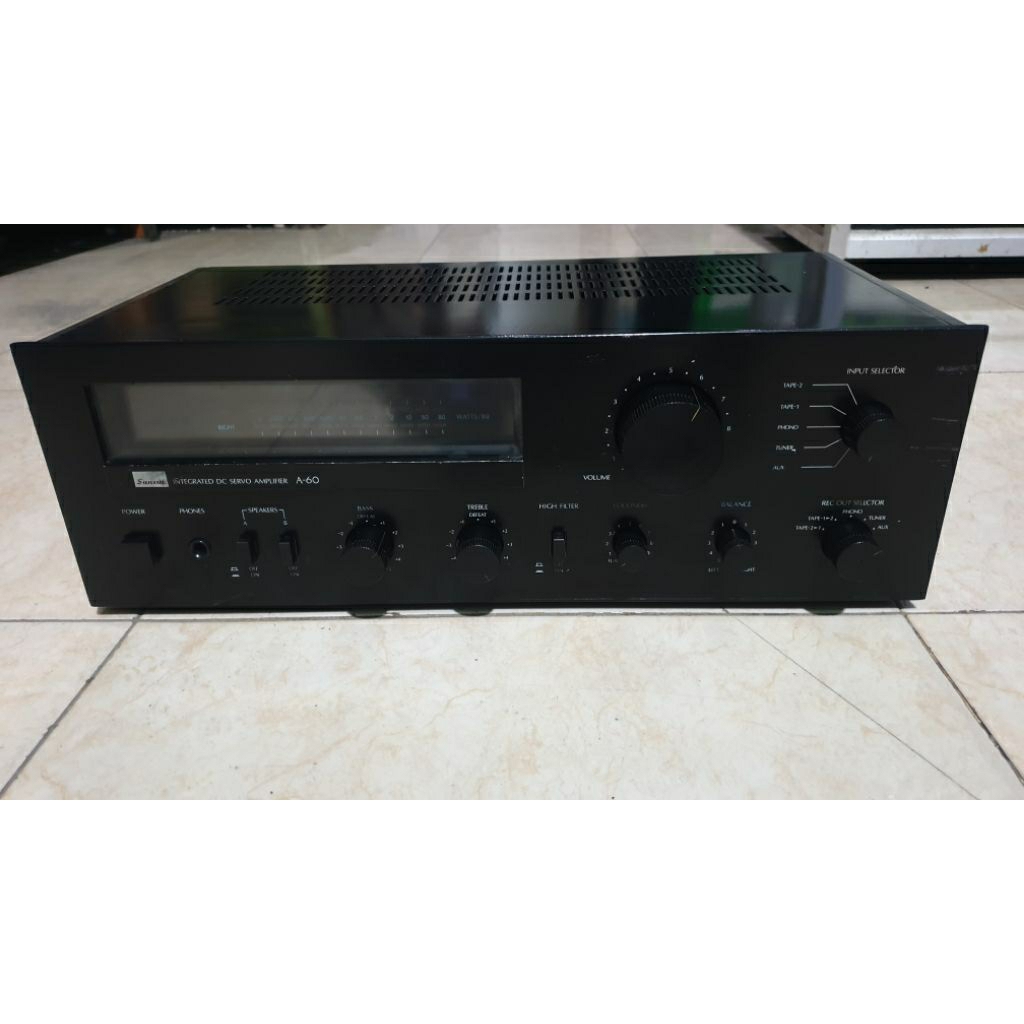 power amplifier SANSUI A-60 vintage made in japan stereo intergrated second bekas normal siap pakai