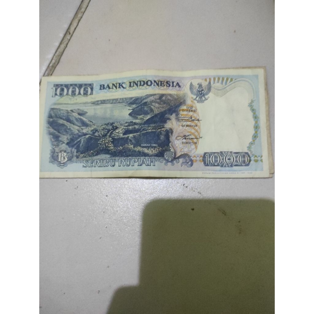 koleksi uang Rp.1000 tahun 1992