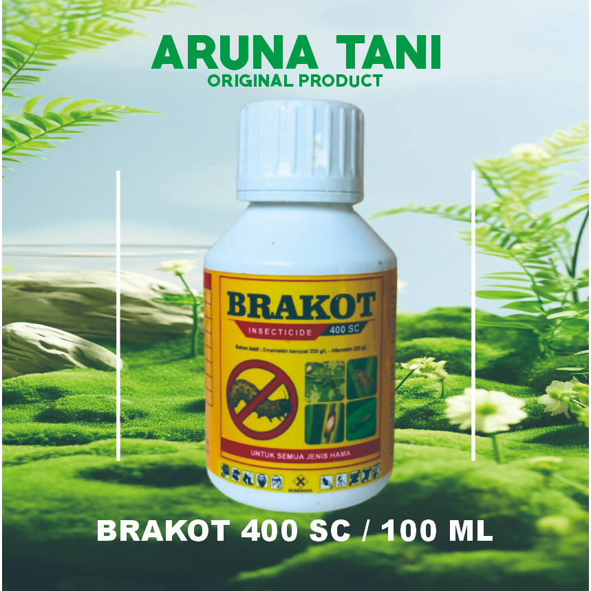 INSEKTISIDA/BRAKOT 400 SC 100ML - Obat Hama Sistemik & Kontak untuk Ulat Grayak, Thrips, Lalat Buah