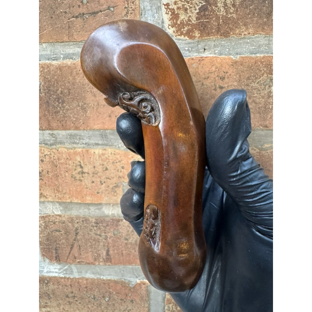 DEDER KERIS LAWASAN KUNO KAYU KEMUNING EX PEMAKAIAN KERIS PB PANJANG 10,5cm