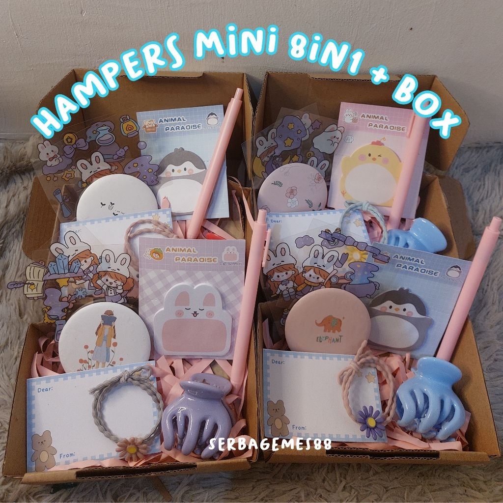 serbagemes88 - ALAT TULIS SET 8 IN 1 LENGKAP / STATIONERY PERLENGKAPAN ALAT TULIS KARAKTER / PAKET S