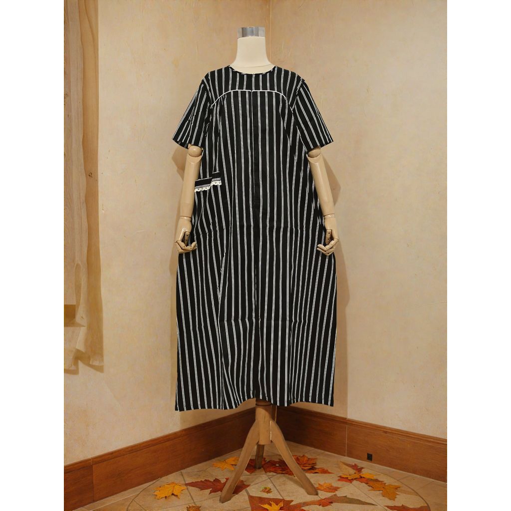 Daster Homedress Katun Jepang ORI Tokai motif Salur