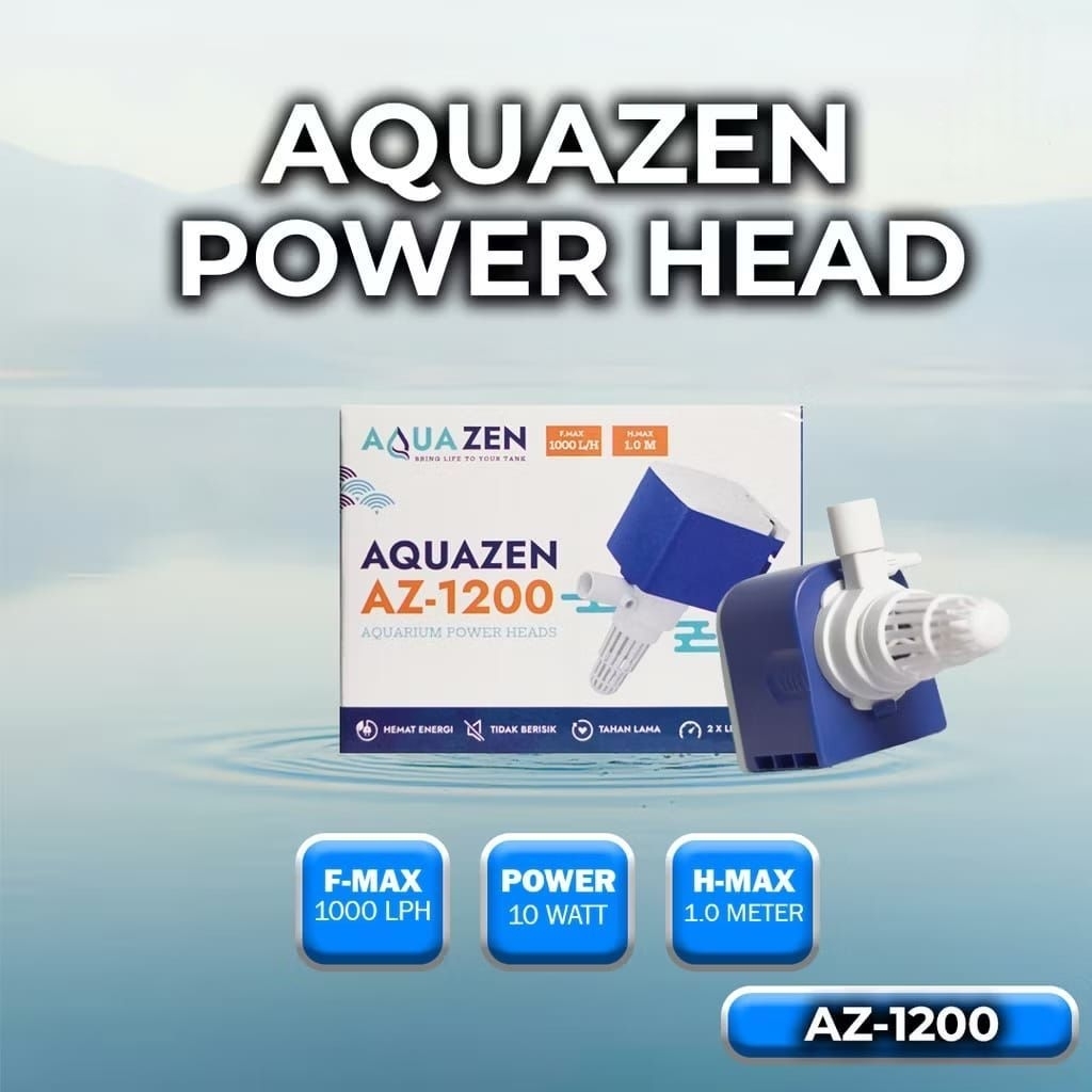 Pompa Aquarium Powerhead Aquarium 1200 Aquazen AZ-1200 Pompa Aquarium & Kolam