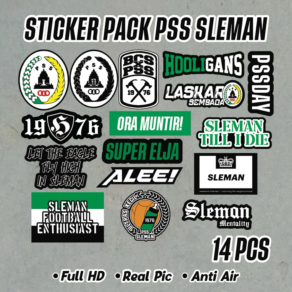 STICKER PACK PSS SLEMAN | STICKER PACK SEPAK BOLA PSS SLEMAN