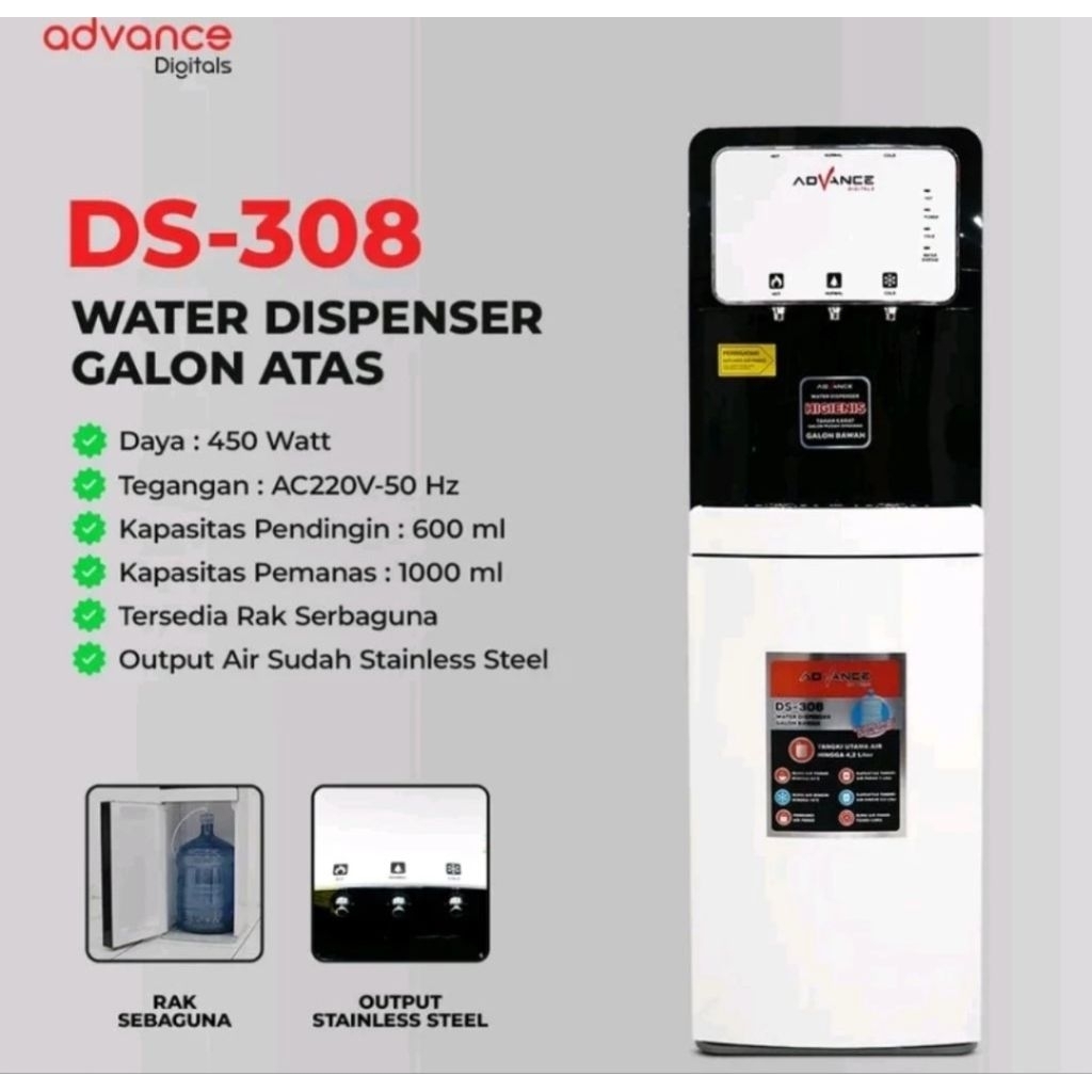 ADVANCE DISPENSER GALON BAWAH 3KERAN DS308