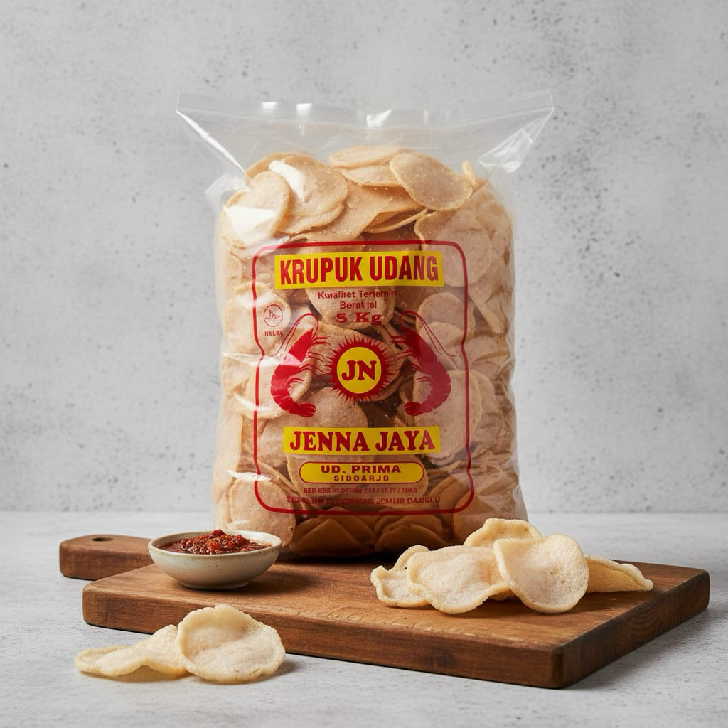 Kerupuk Udang Asli Sidoarjo enak mantap 5 kg