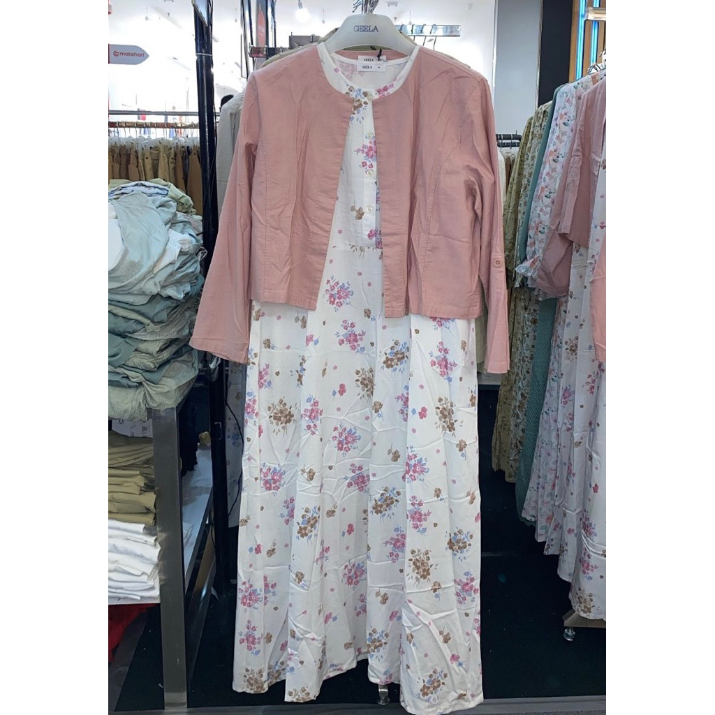 GEELA - One Set Dress Wanita Original