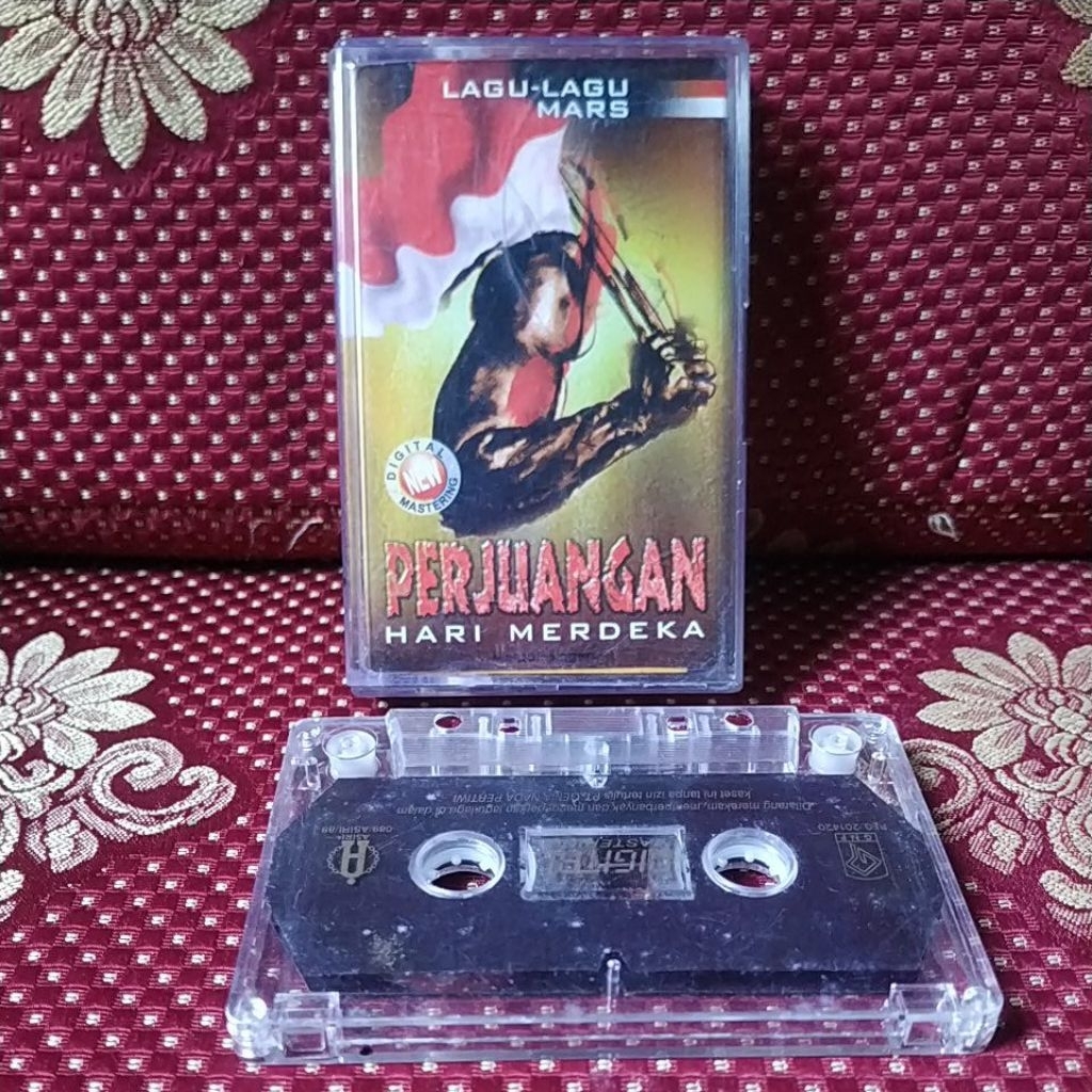 kaset pita cassette tape lagu-lagu mars perjuangan hari merdeka