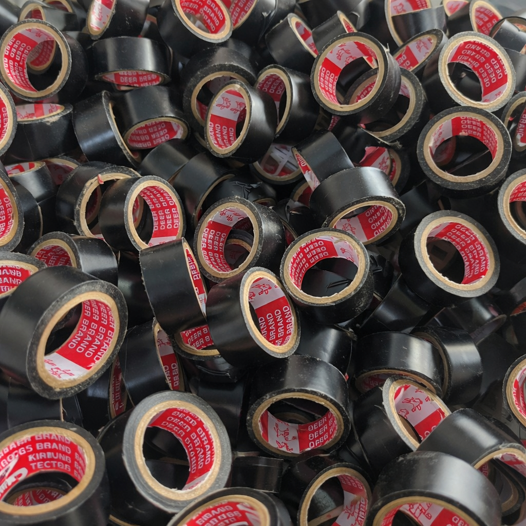 Isolasi Listrik Hitam Bekas Setengah Main | Kondisi Baik Harga Hemat