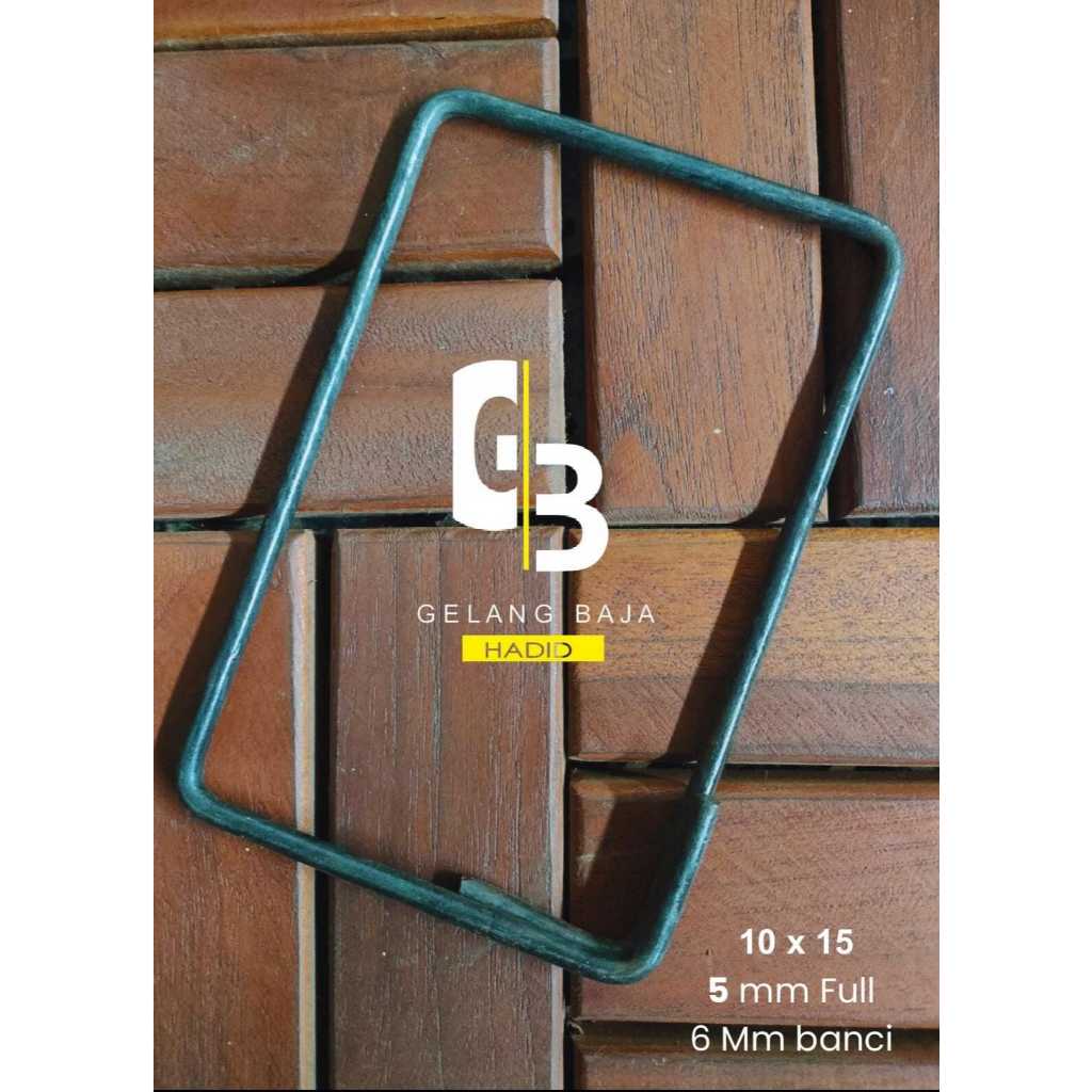 Besi Begel / Ring Behel / Kolom Besi / Cincin Ring Besi 10x15 6Mm Banci / 5Mm full