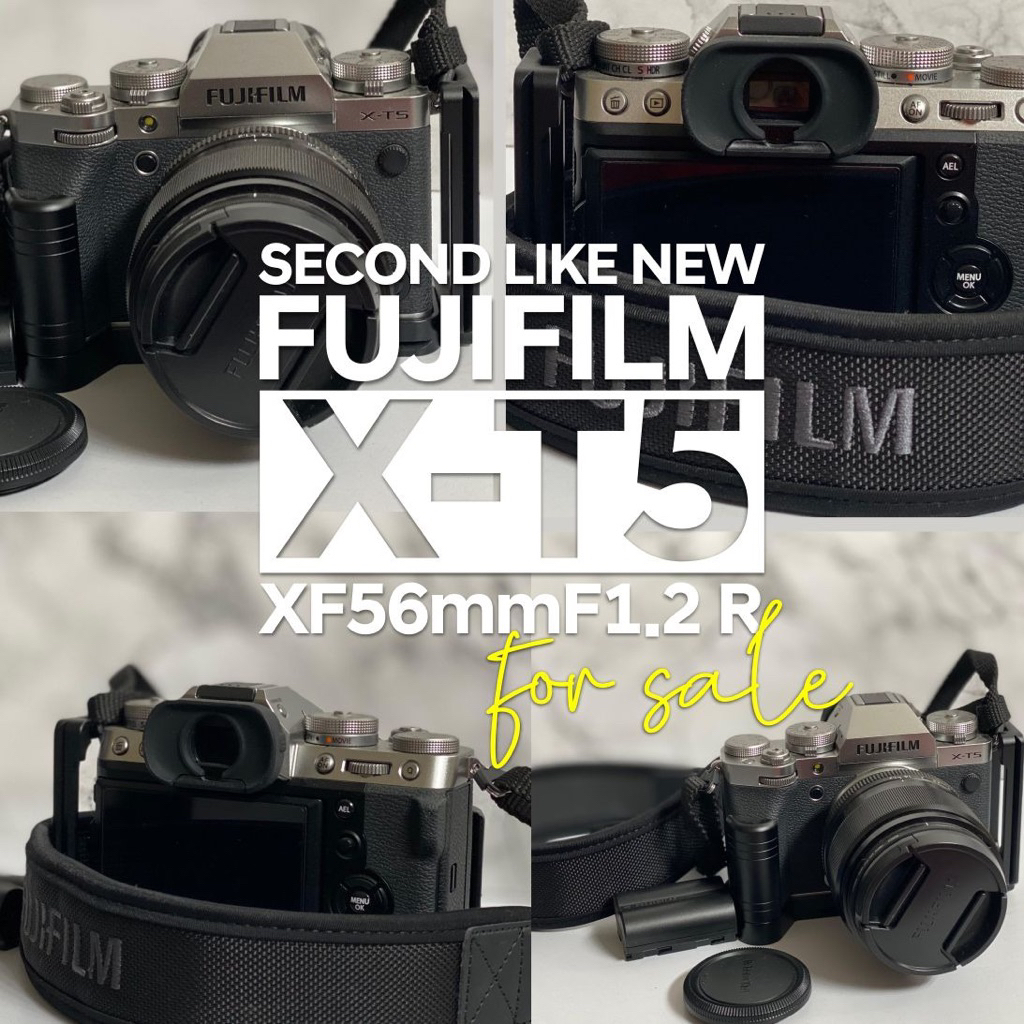Fujifilm XT5 second + Lensa XF 56 mm F1.2 R second