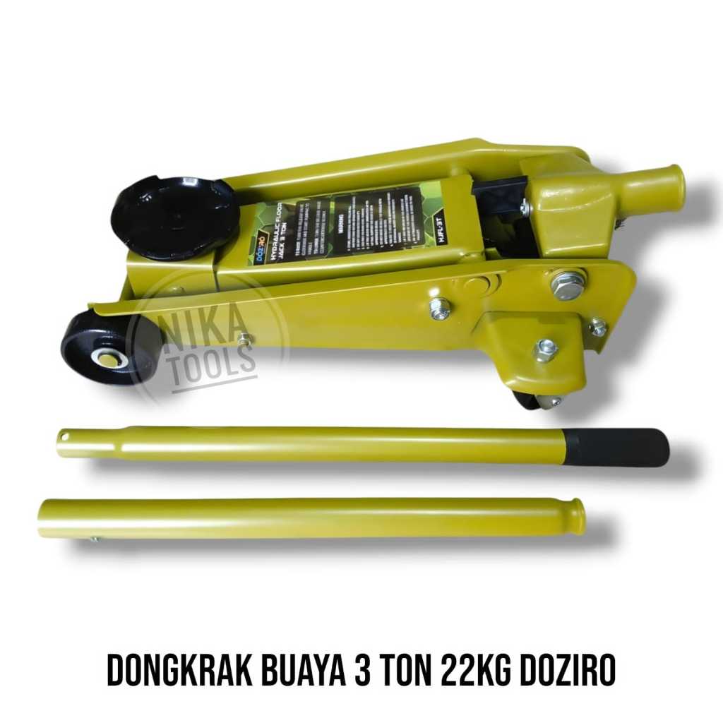 Dongkrak Buaya Bodi Besar 3 Ton HD 22KG Doziro Hydraulic Jack Big Body
