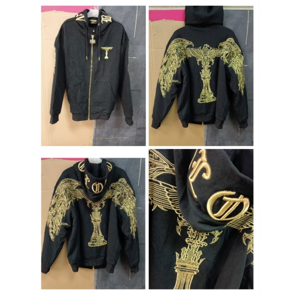 HODIE ZIPER BOY LONDON WINGS GOLD