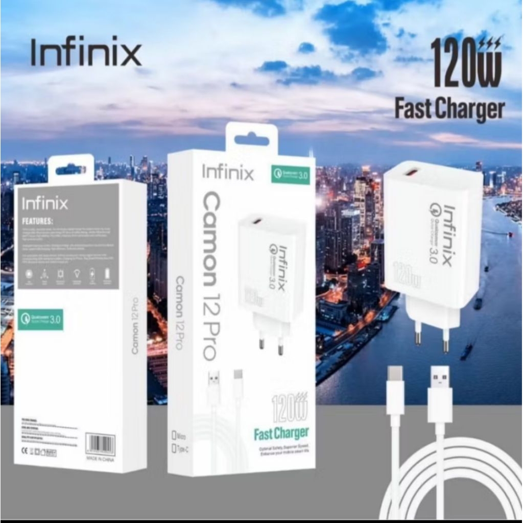 Charger infinix type c 180 watt/120 watt/33 watt/45 watt