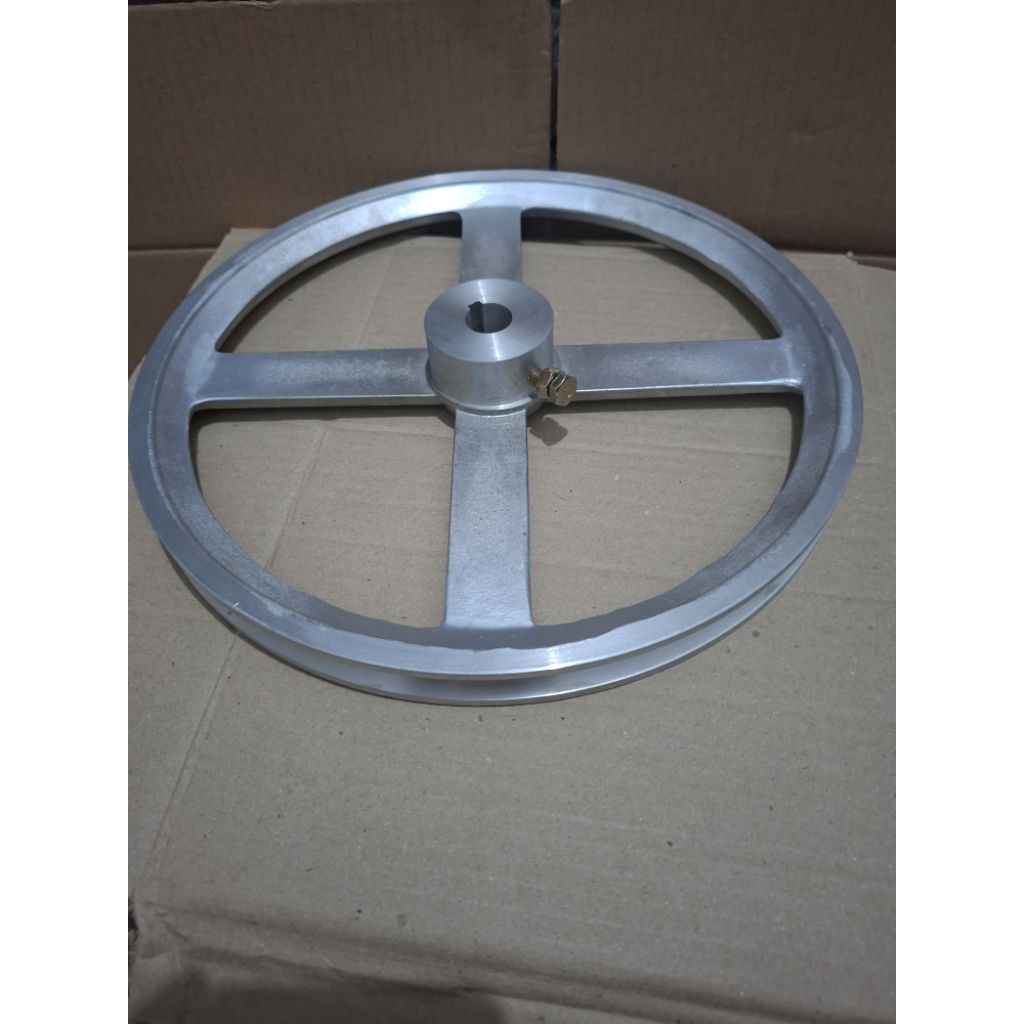 Pulley prontok b1 x 12" inc as 19mm 20mm 25mm 1" inc / pulley serbaguna / pulley dinamo