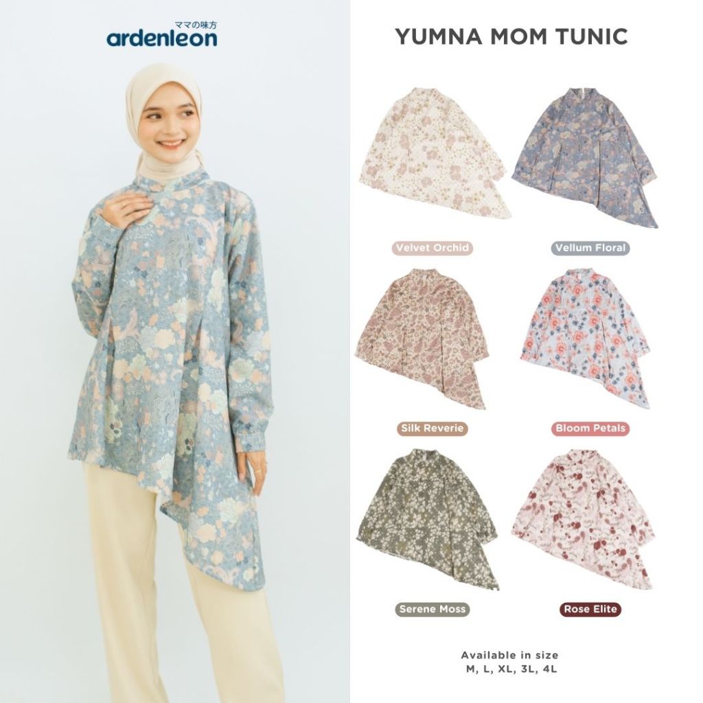 ARDENLEON Atasan Raya Wanita Yumna Mom Tunic