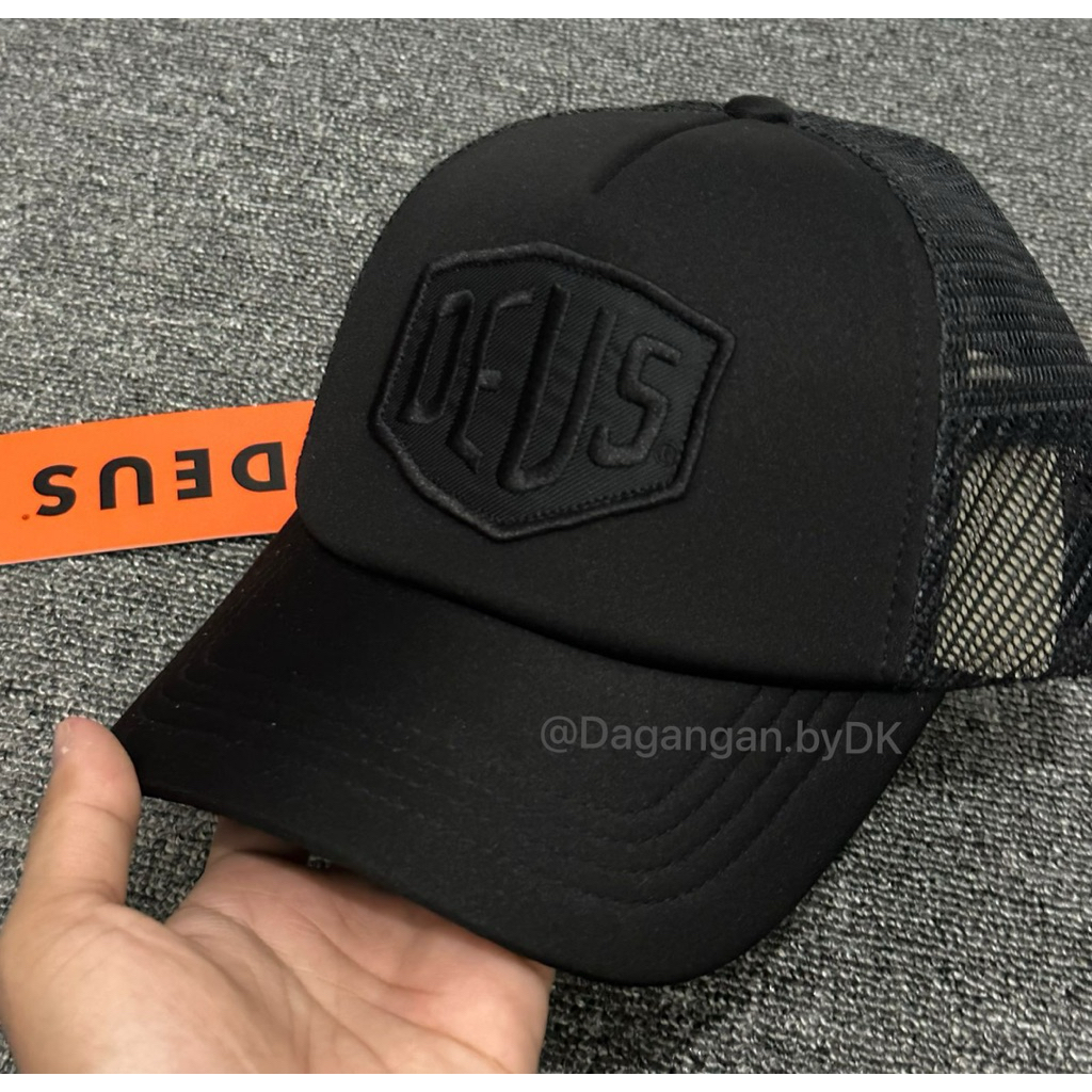 Topi Deus Ex Machina Trucker Cap Original Resmi 100% Full Black