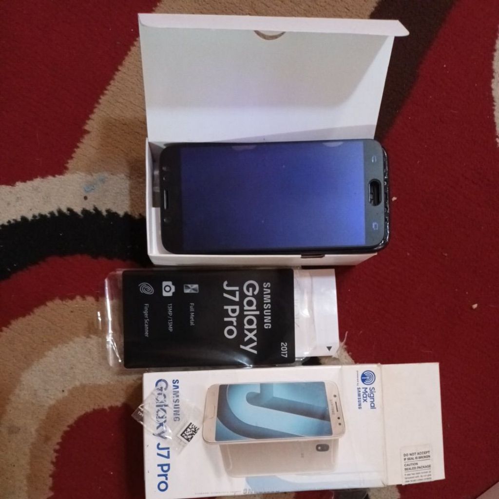 LCD Copotan J7 Pro Ori Amoled - Galaxy J7 Pro (Baterai gembung)