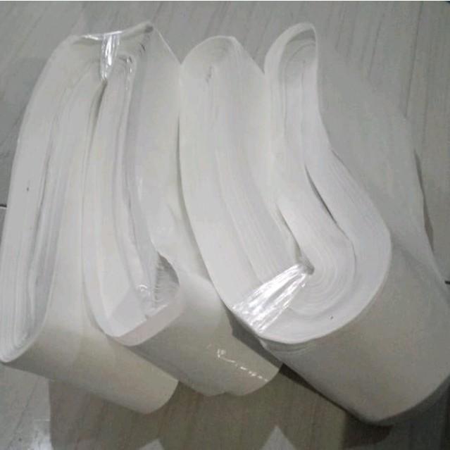 Roll plastik PP doff putih susu 8X250 Plastik tempe