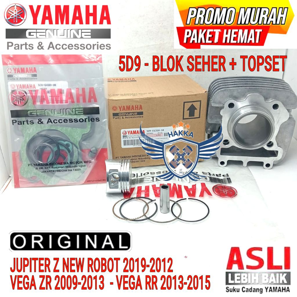 5D9 ORIGINAL BLOK SEHER + TOPSET YAMAHA VEGA ZR, BLOK SEHER YAMAHA VEGA RR, BLOK SEHER YAMAHA VEGA F