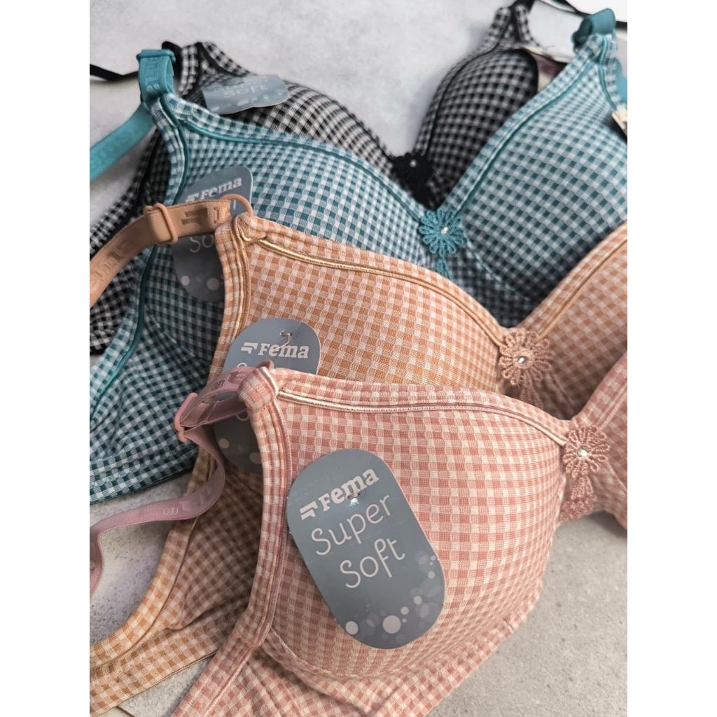 Bra Wanita FEMA 8922 Bra FEMA Tanpa Kawat Sehari- Hari