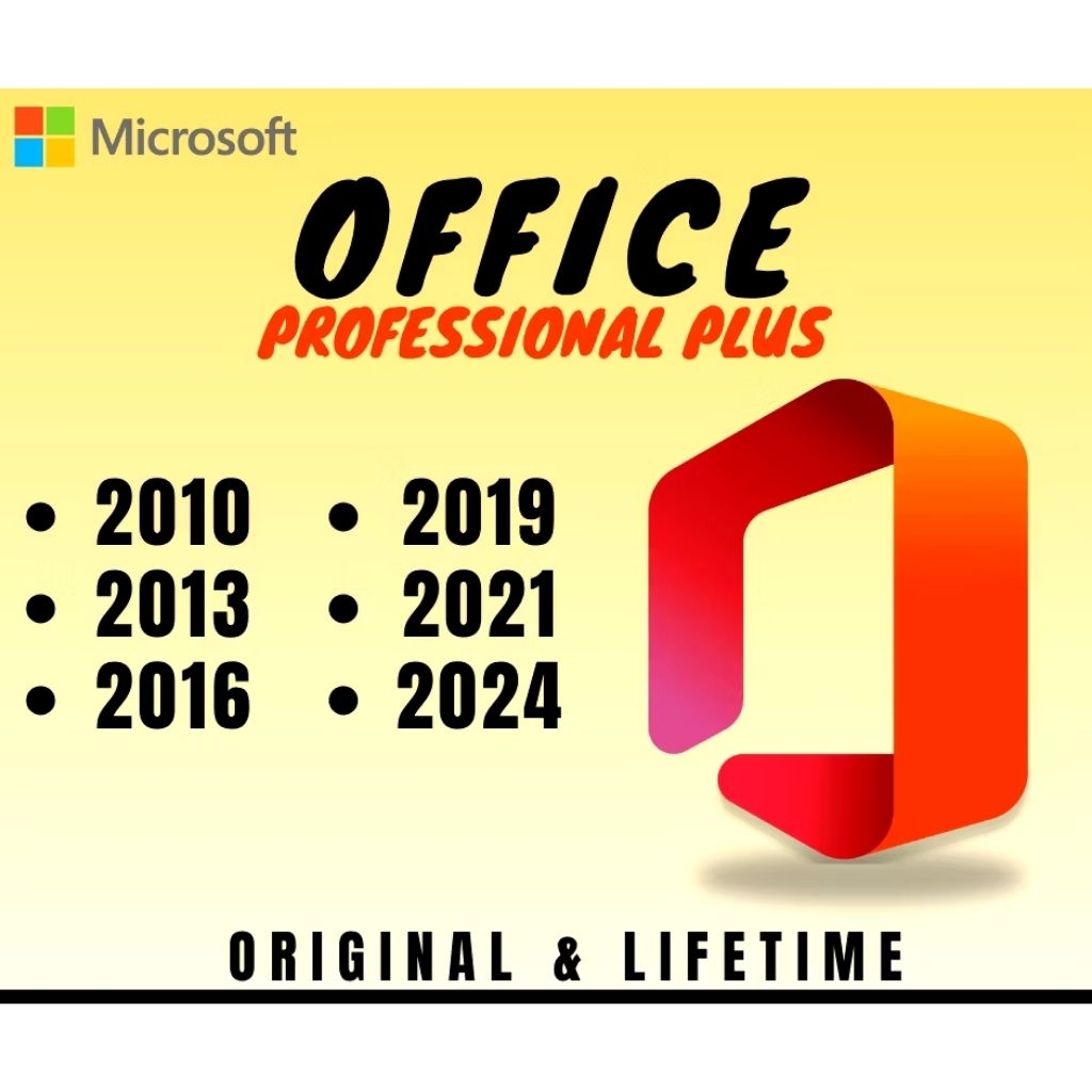 office 2024/2021/2019/2016/2013/2010 pro plus original license-Lifetime