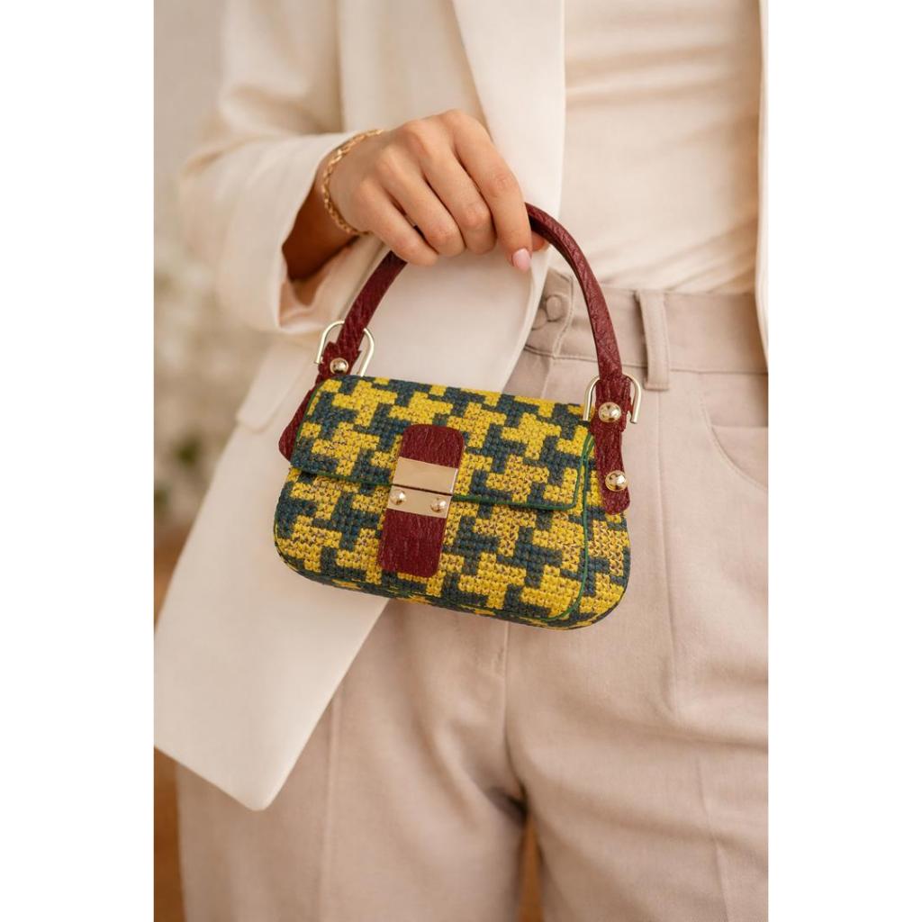 POLA TAS RAJUT TAPESTRY motif DIOR (hanya pola rajut bukan tas jadi)