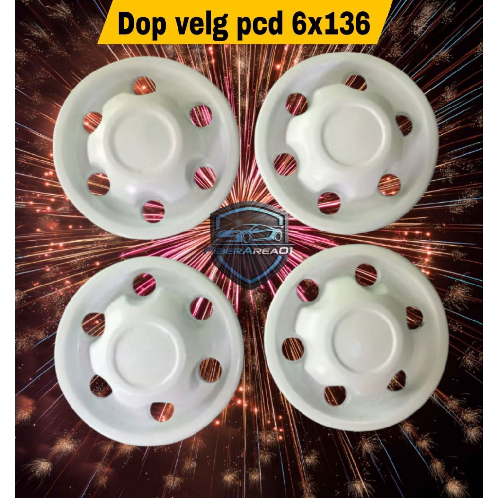 Dop velg kaleng pcd 6x139 bahan fiberglass