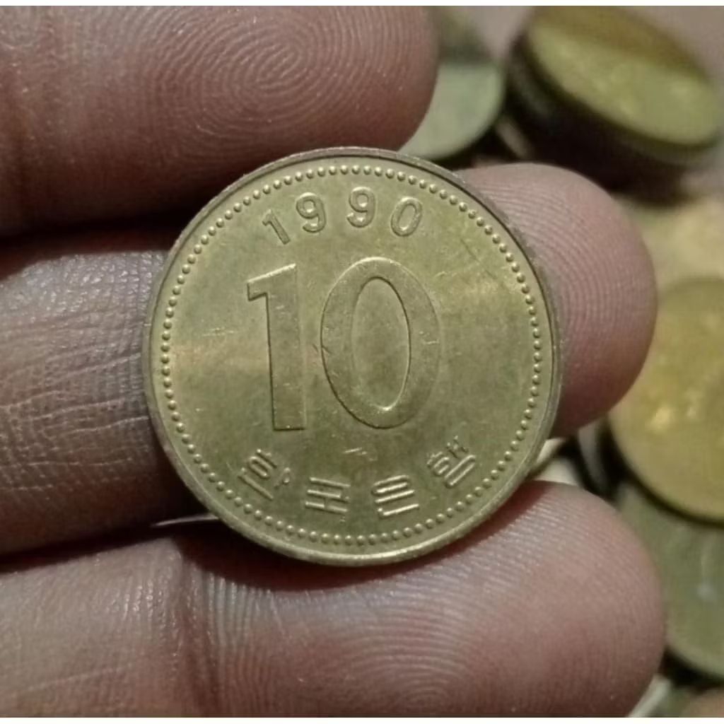 Koin Korsel 10 Won tahun 1989-2020 Korea Selatan Koleksi Uang Logam Coin Lama Kuno Jadul Langka Anti