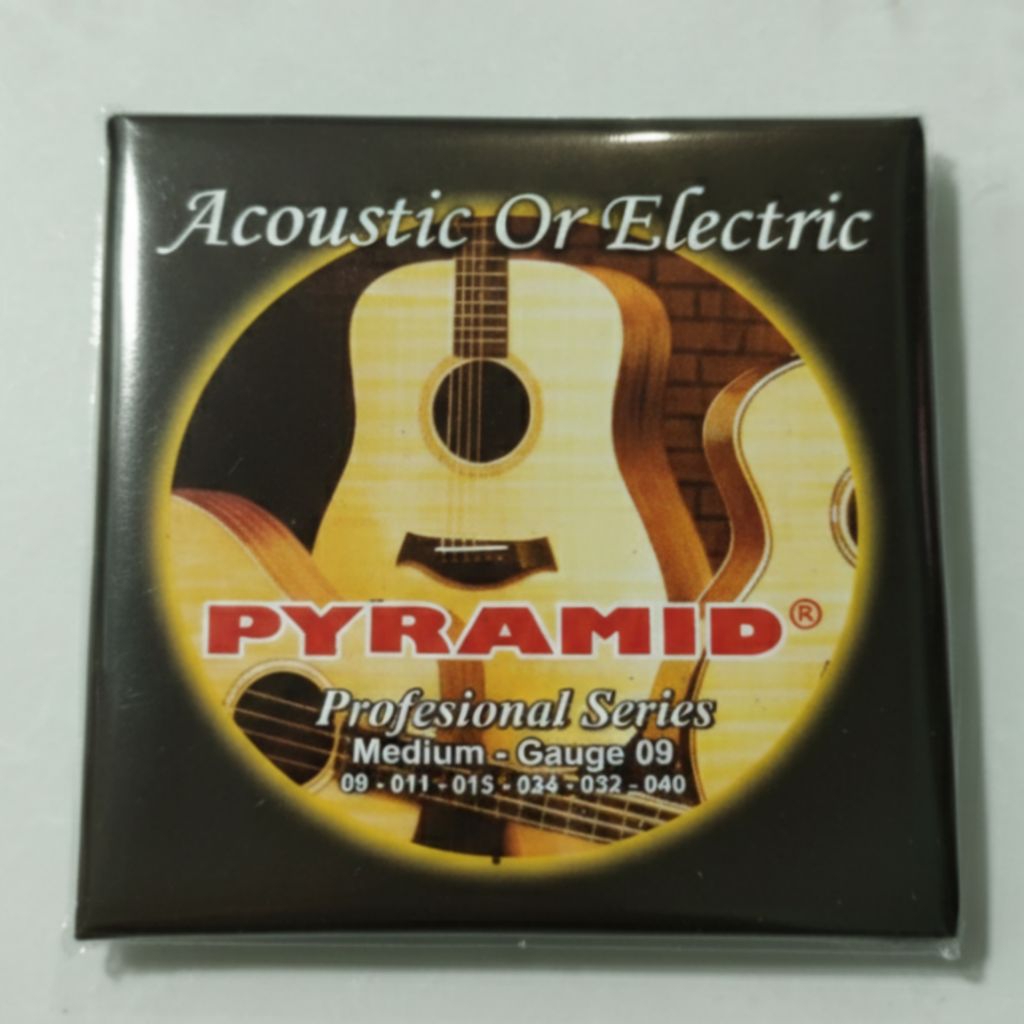 Senar Gitar Pyramid Gold Gauge 09 - Senar Lokal Bisa Untuk Akustik & Elektrik