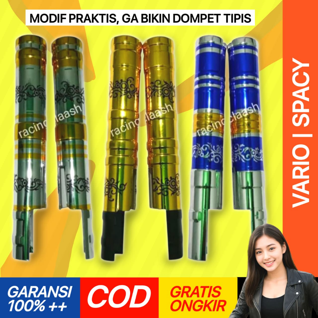 Shopizen Cover Shock Sok Skok Depan Vario Spacy 110 125 150 160 Fi Led Abs Cbs New Old Karbu