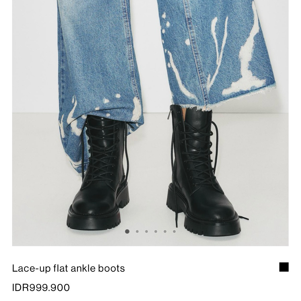 Preloved Sepatu Boots Cewek Pull&Bear