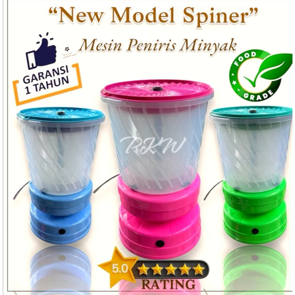 Spiner Peniris Minyak Plastik Penyaring Minyak Pengering Minyak