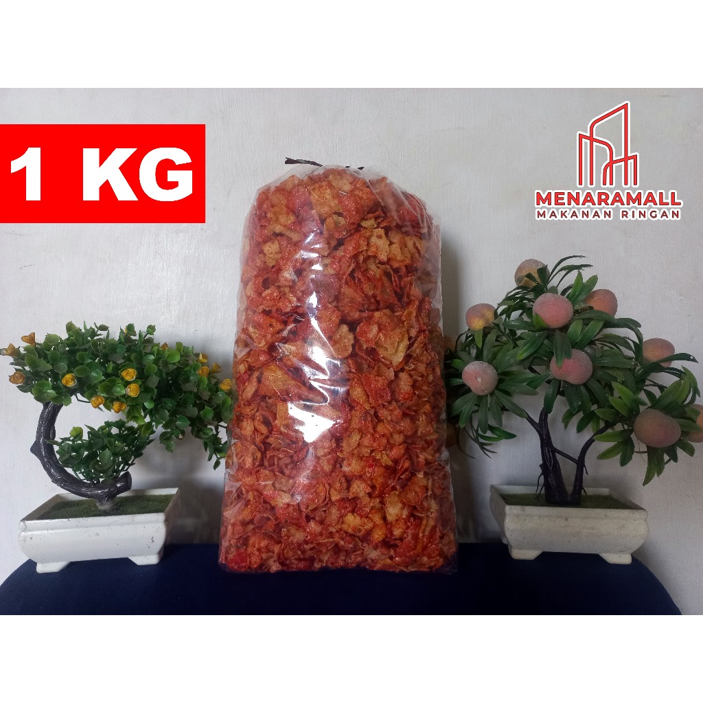 Emping Jagung Gepeng Pedas Manis 1 Kiloan / Jagung Geprek Asli Malang Jatim