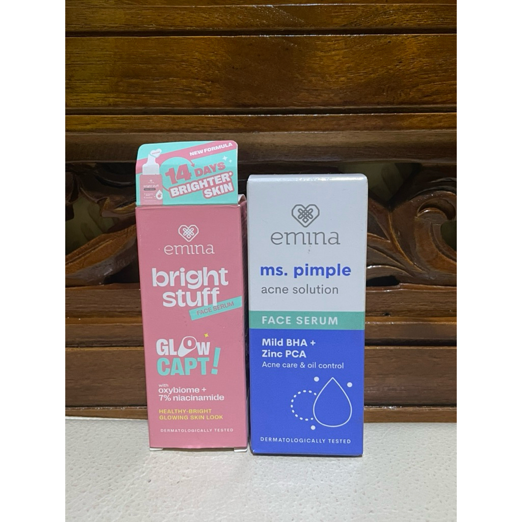 ORI NEW EMINA BRIGHT STUFF FACE SERUM/ACNE SERUM 30ML