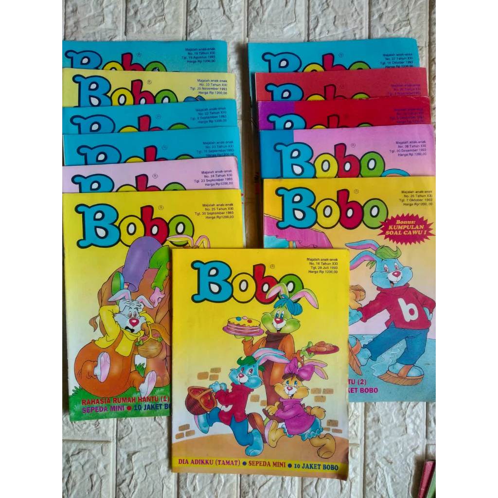 MAJALAH BOBO TAHUN 1993 edisi koleksi
