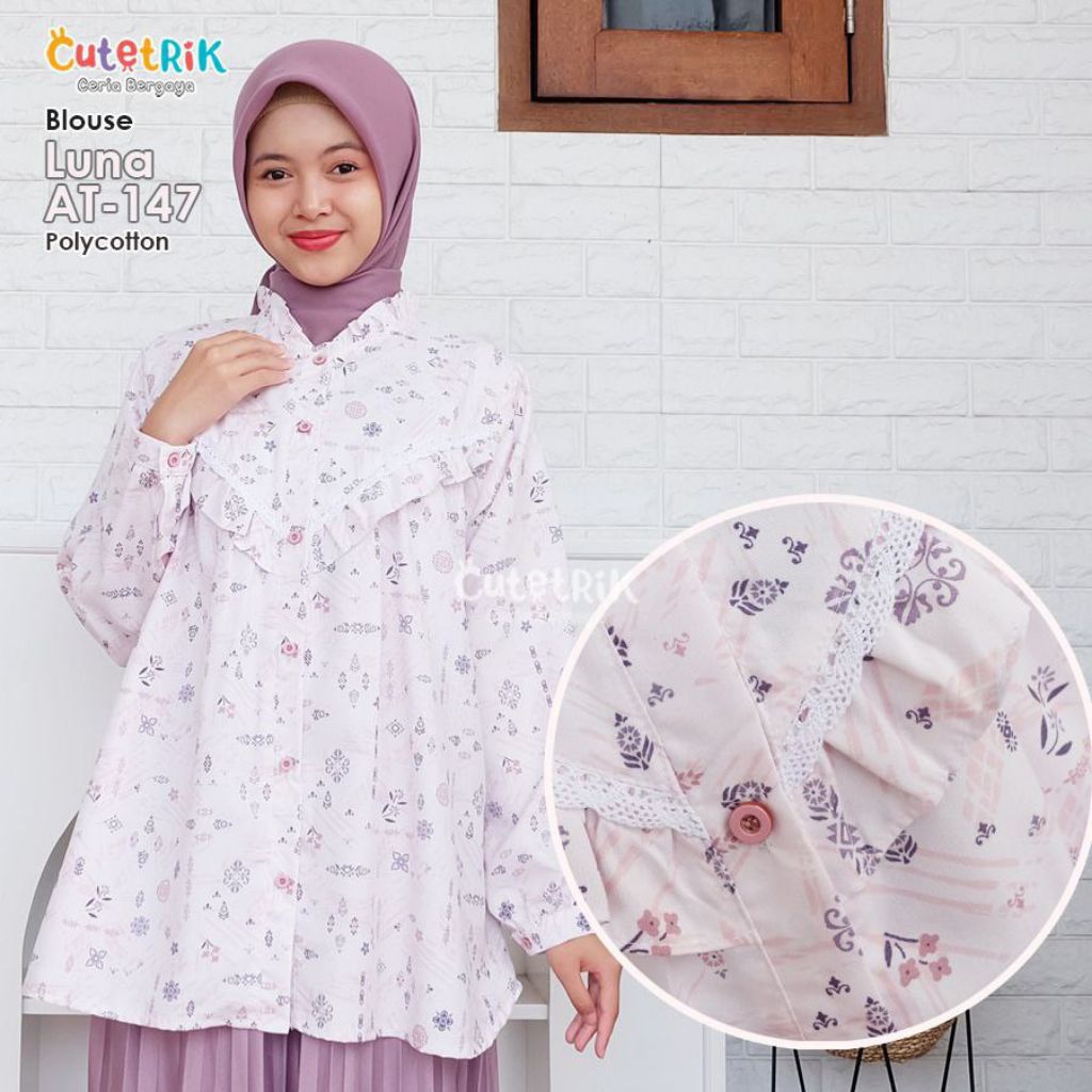 Atasan Tunik Anak Perempuan Remaja Cutetrik Blouse