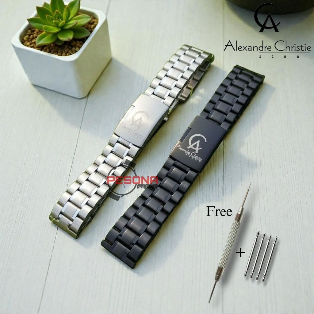Tali Jam Rantai Alexander Christie Logo AC Rantai Berkualitas