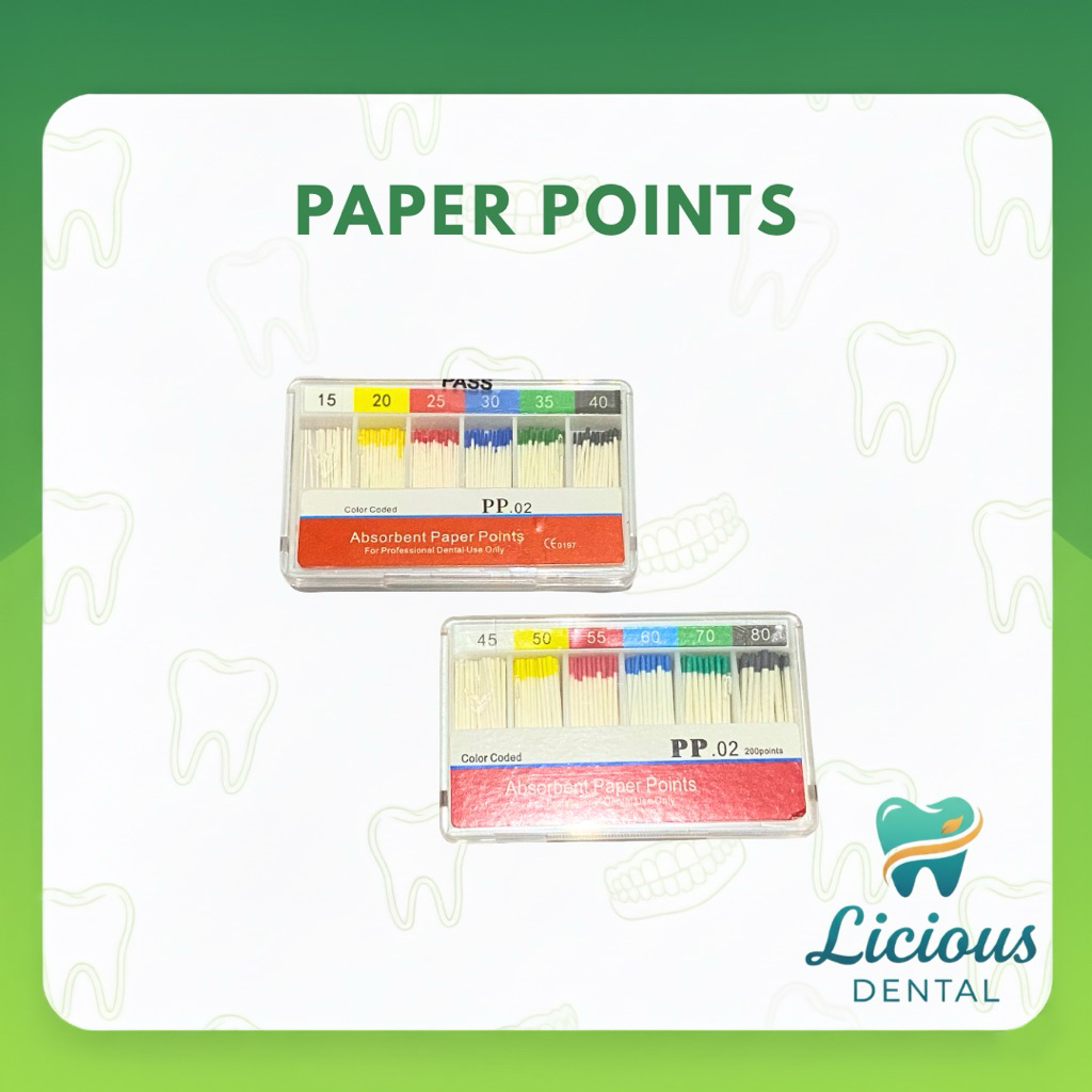 Absorbent Paper Point 15-40 dan 45-80 Dental
