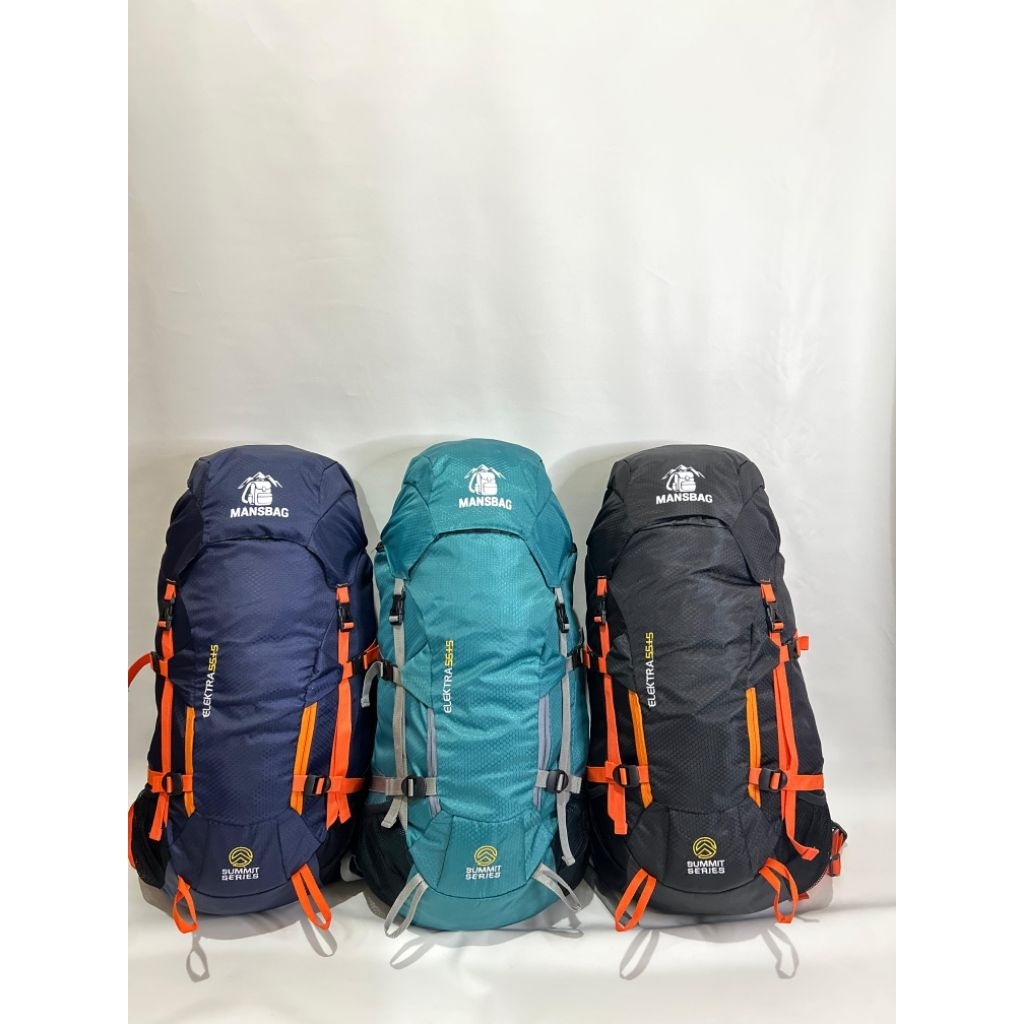 Tas Gunung Hiking 50L Outdoor Pria Wanita Kuat & Awet - Tas Ransel Gunung 50L Carrier Besar Travelin