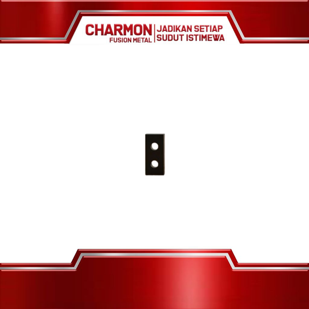 Plat Besi Lubang Tebal 2mm Panjang 4cm