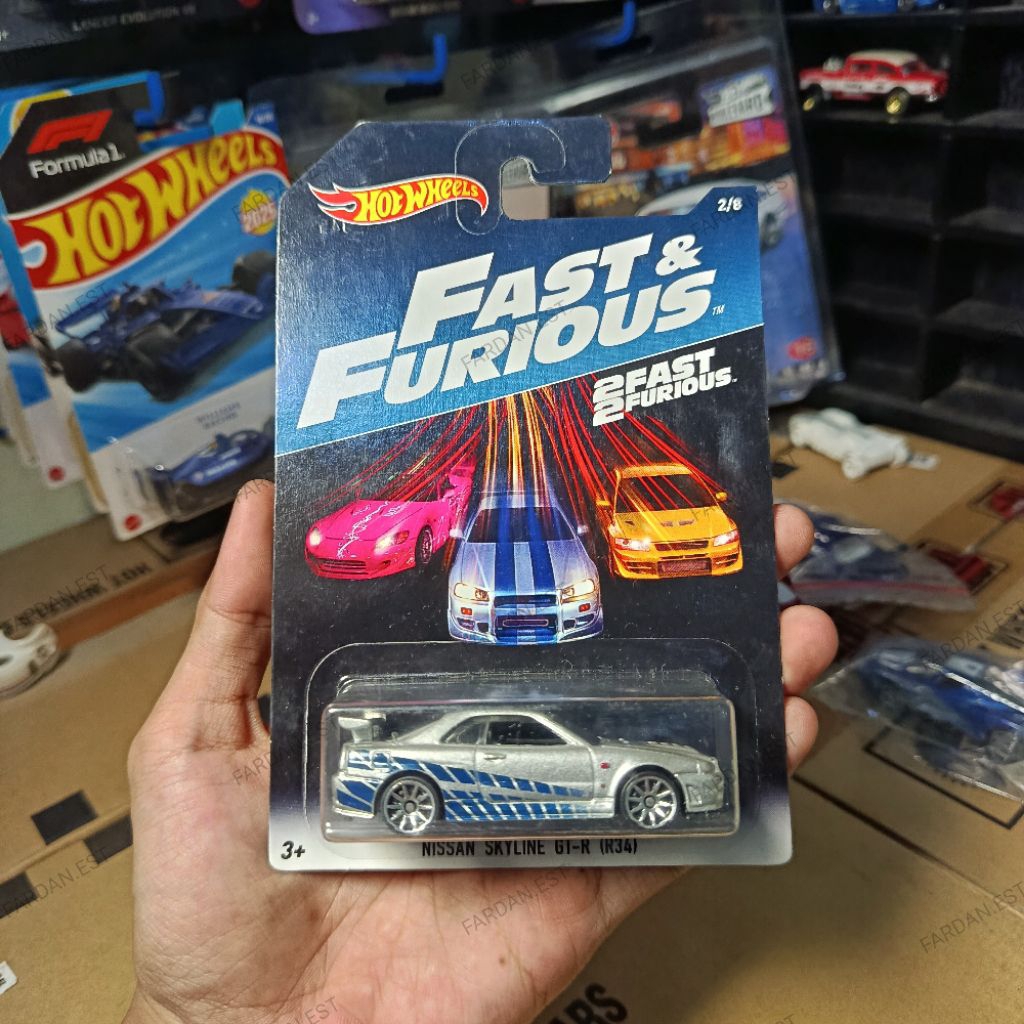 HOT WHEELS FAST AND FURIOUS NISSAN SKYLINE GT-R R34 2017