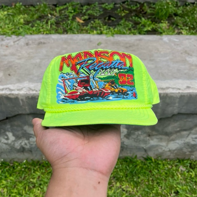 Vintage Rope Nylon Hat Madison Regatta 92 Strapback Adjustable