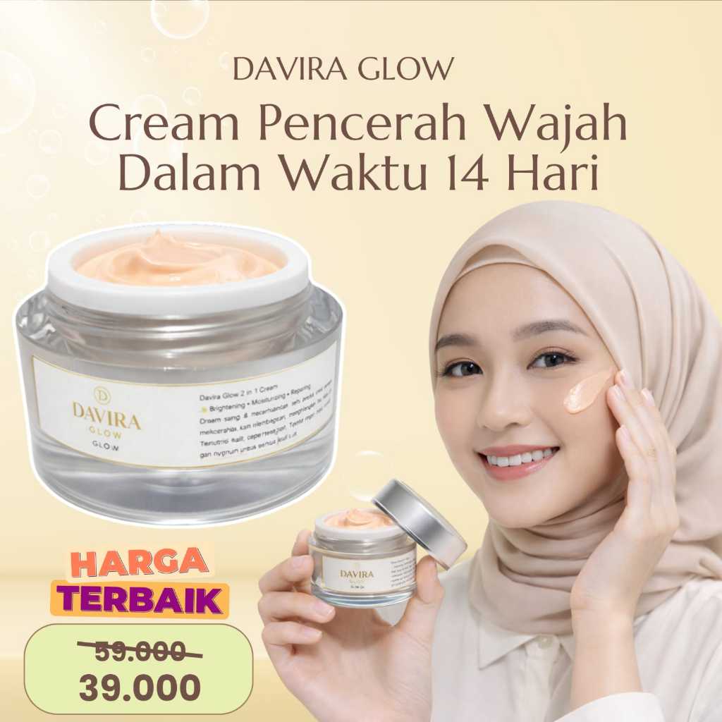 DAVIRA GLOW Cream Flek Hitam Membandel Ampuh - Day Cream Salep Flek Hitam Ampuh