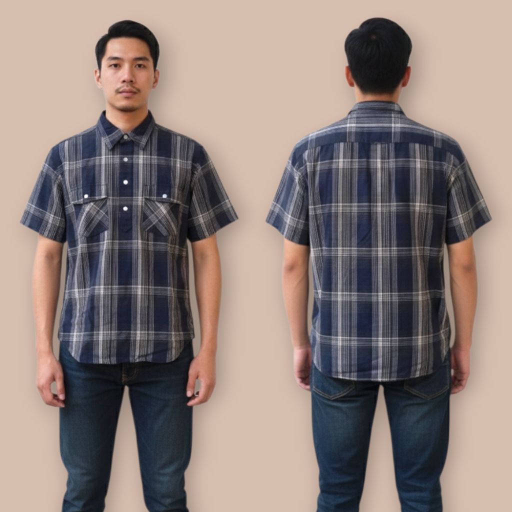 kemeja lengan pendek LL.bean